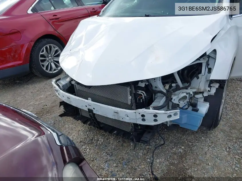 3G1BE6SM2JS586765 2018 Chevrolet Cruze Lt Auto