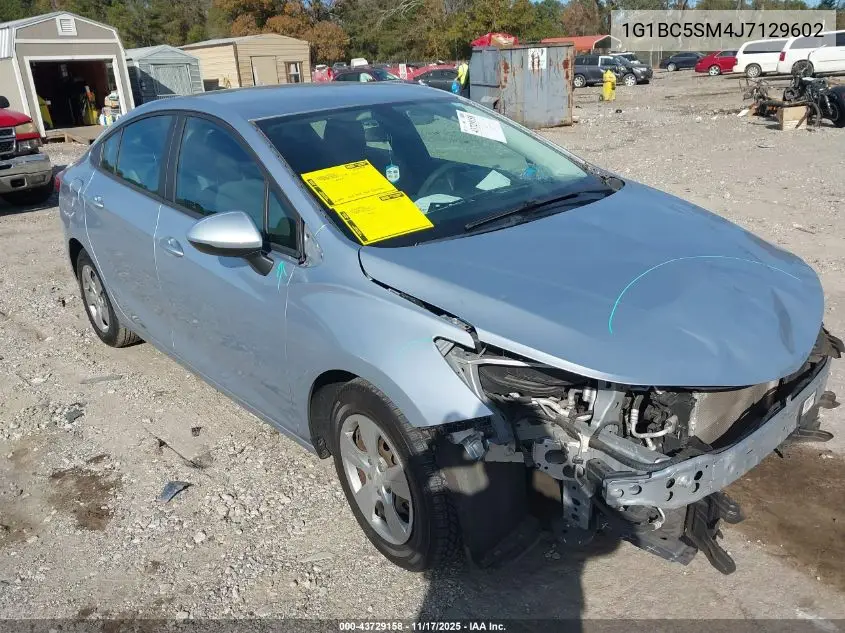 1G1BC5SM4J7129602 2018 Chevrolet Cruze Ls Auto