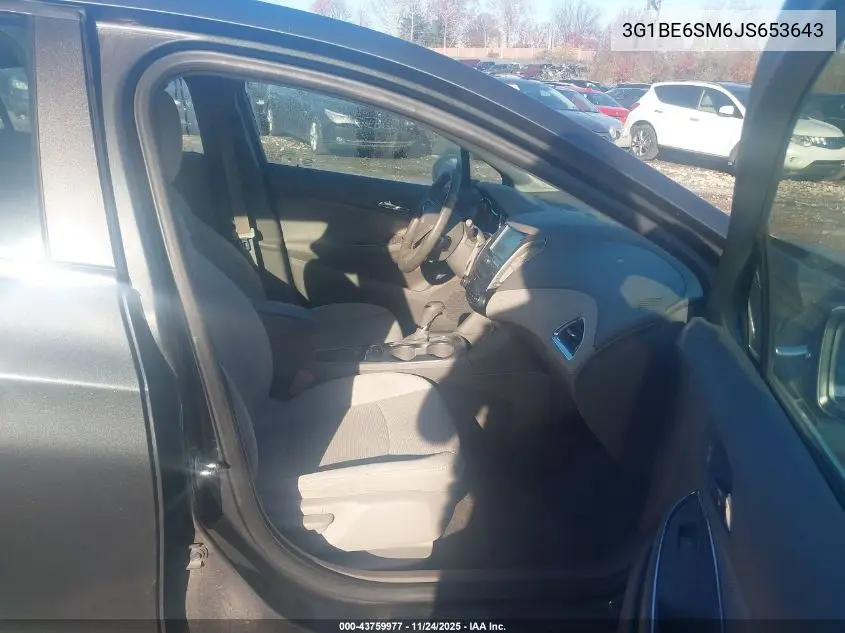 3G1BE6SM6JS653643 2018 Chevrolet Cruze Lt Auto