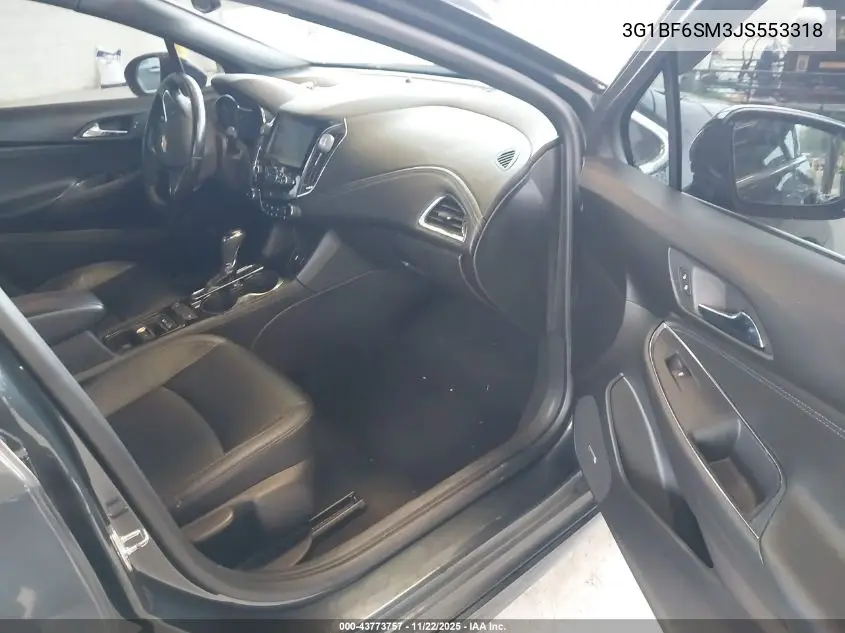 3G1BF6SM3JS553318 2018 Chevrolet Cruze Premier Auto