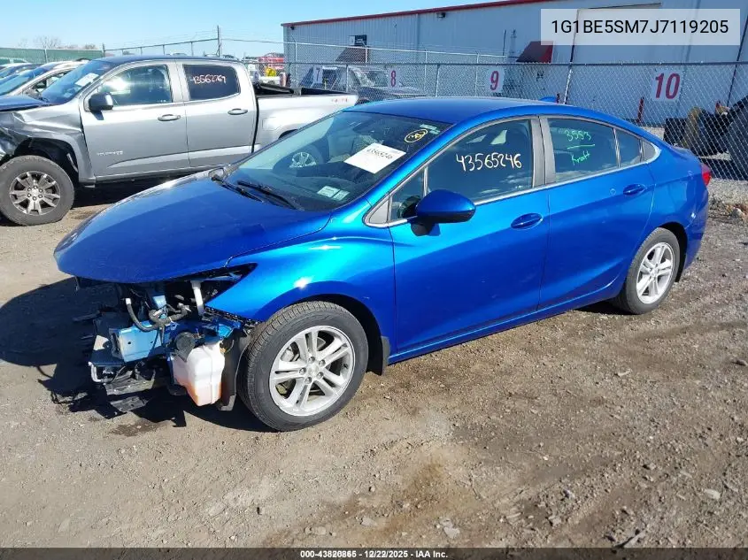 1G1BE5SM7J7119205 2018 Chevrolet Cruze Lt Auto