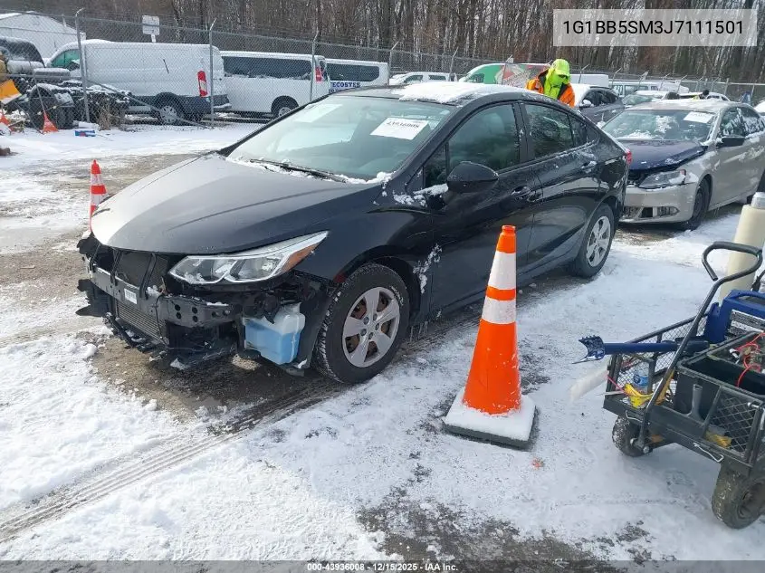1G1BB5SM3J7111501 2018 Chevrolet Cruze Ls Manual