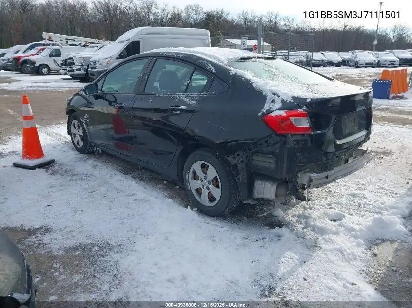 1G1BB5SM3J7111501 2018 Chevrolet Cruze Ls Manual