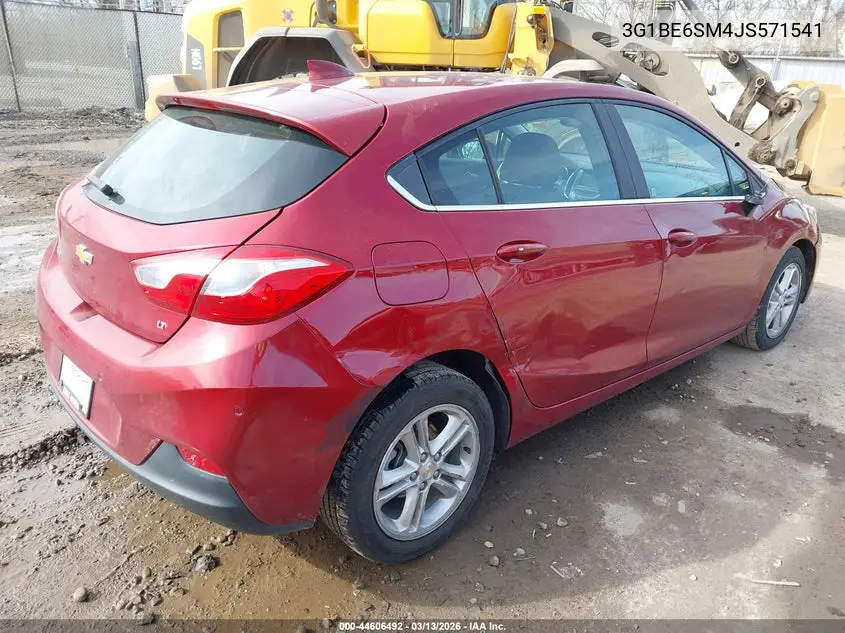 3G1BE6SM4JS571541 2018 Chevrolet Cruze Lt Auto