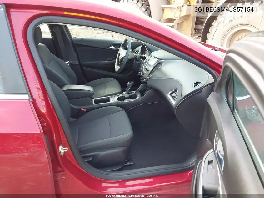 3G1BE6SM4JS571541 2018 Chevrolet Cruze Lt Auto