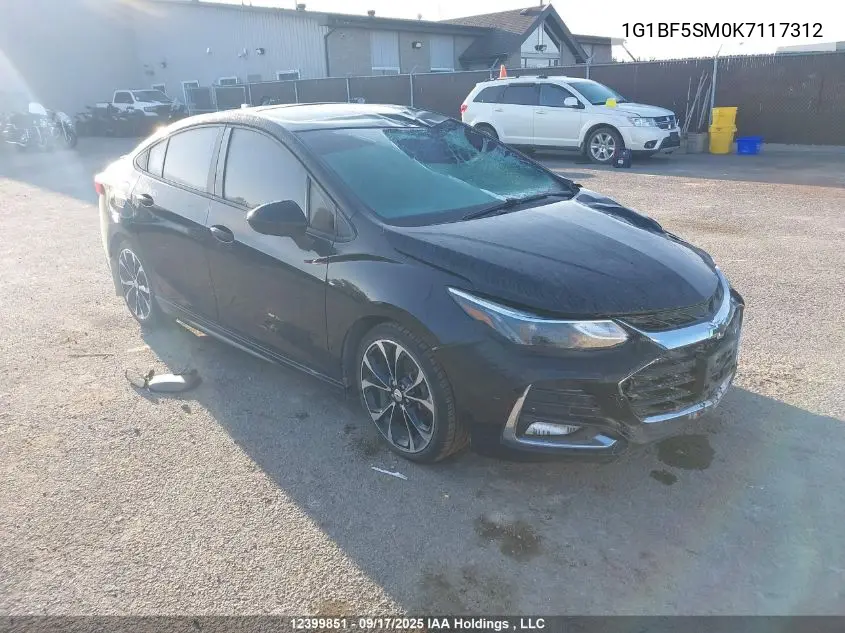 1G1BF5SM0K7117312 2019 Chevrolet Cruze Premier