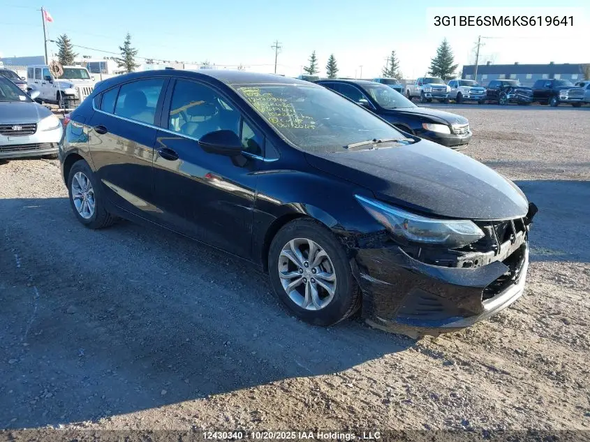 3G1BE6SM6KS619641 2019 Chevrolet Cruze Lt