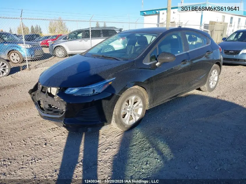 3G1BE6SM6KS619641 2019 Chevrolet Cruze Lt