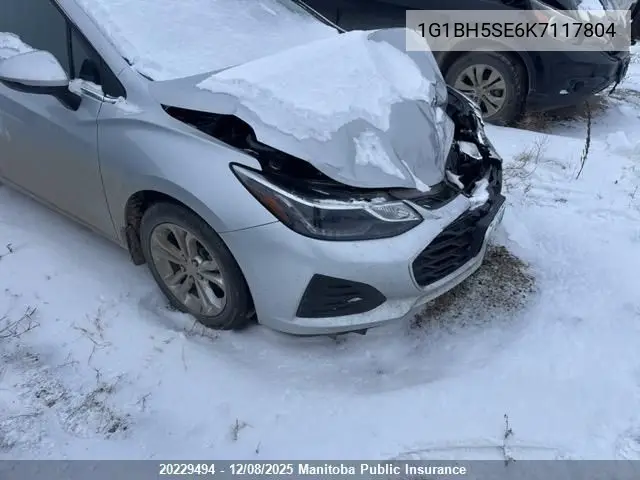 1G1BH5SE6K7117804 2019 Chevrolet Cruze Lt