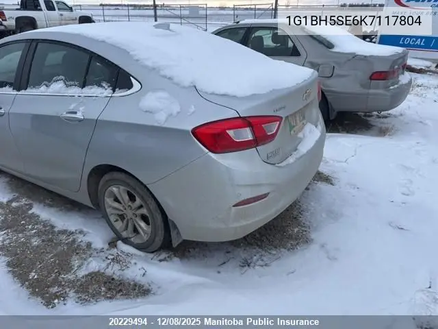 1G1BH5SE6K7117804 2019 Chevrolet Cruze Lt