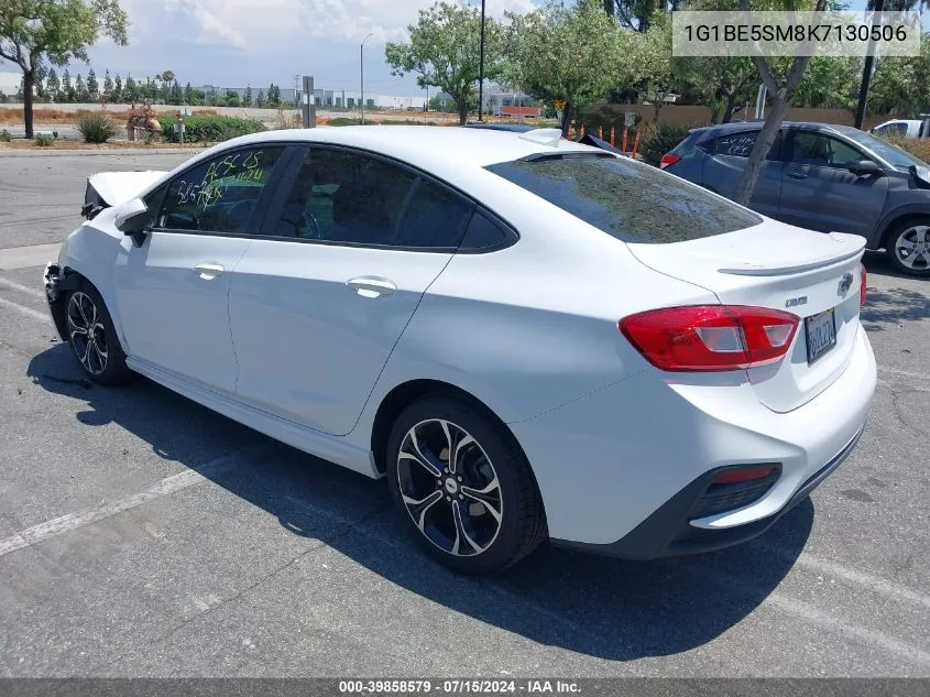 2019 Chevrolet Cruze Lt VIN: 1G1BE5SM8K7130506 Lot: 39858579