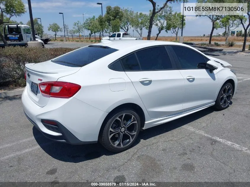 2019 Chevrolet Cruze Lt VIN: 1G1BE5SM8K7130506 Lot: 39858579