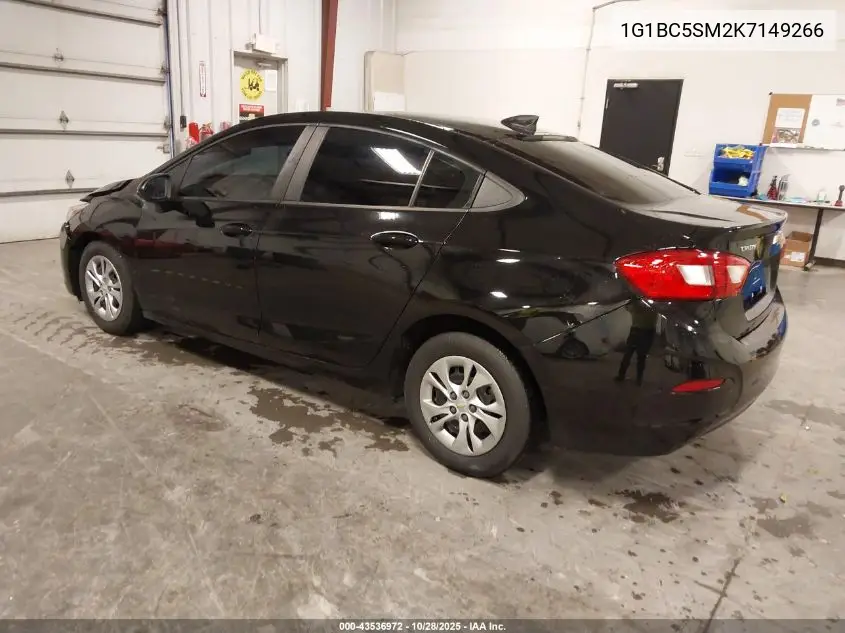 1G1BC5SM2K7149266 2019 Chevrolet Cruze Ls