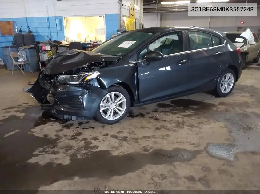 3G1BE6SM0KS557248 2019 Chevrolet Cruze Lt