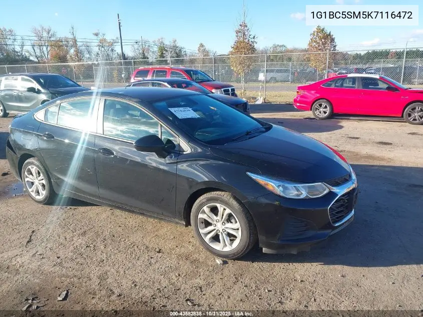 1G1BC5SM5K7116472 2019 Chevrolet Cruze Ls