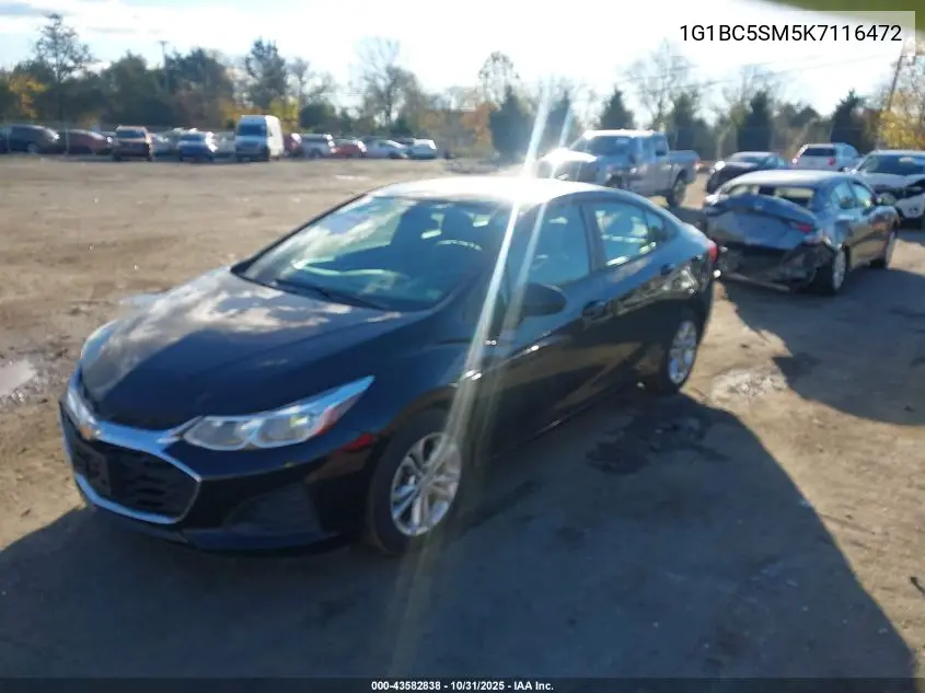 1G1BC5SM5K7116472 2019 Chevrolet Cruze Ls