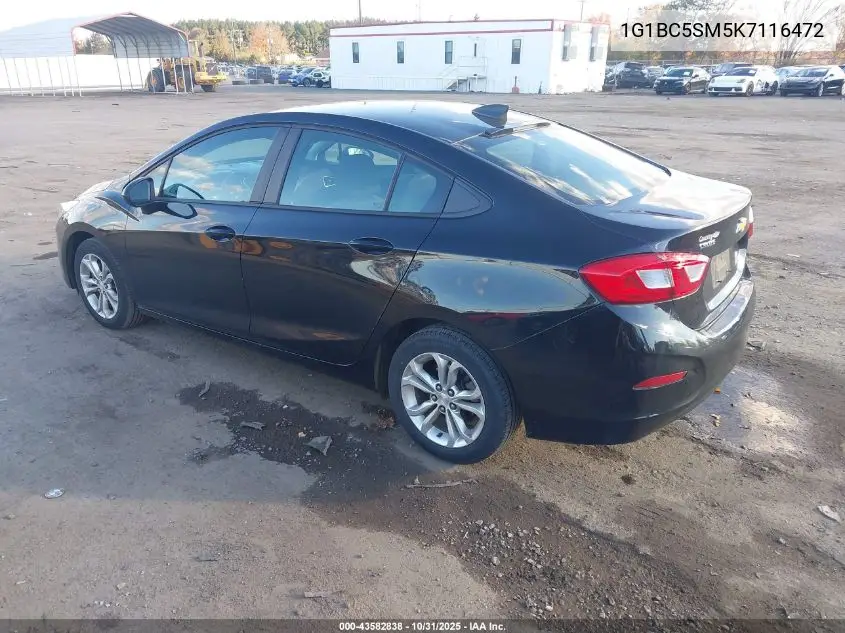 1G1BC5SM5K7116472 2019 Chevrolet Cruze Ls