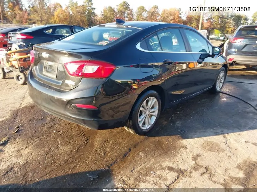 1G1BE5SM0K7143508 2019 Chevrolet Cruze Lt