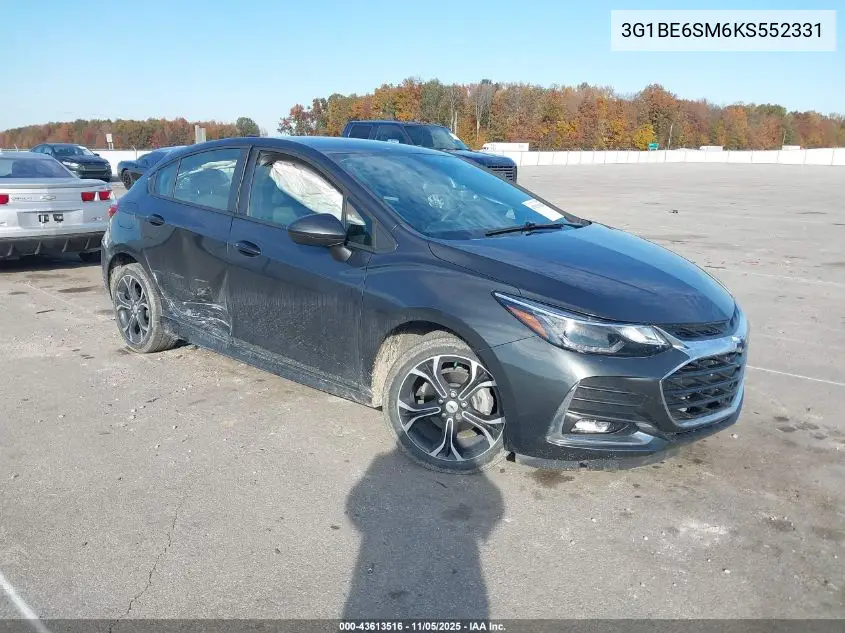 3G1BE6SM6KS552331 2019 Chevrolet Cruze Lt
