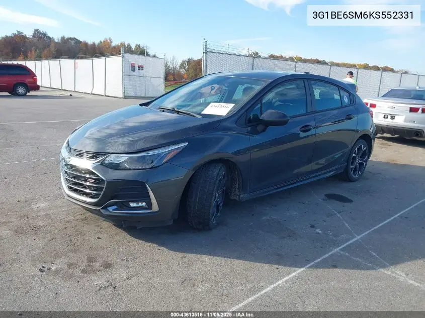 3G1BE6SM6KS552331 2019 Chevrolet Cruze Lt