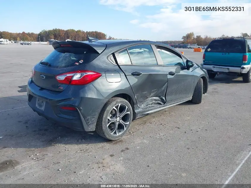 3G1BE6SM6KS552331 2019 Chevrolet Cruze Lt