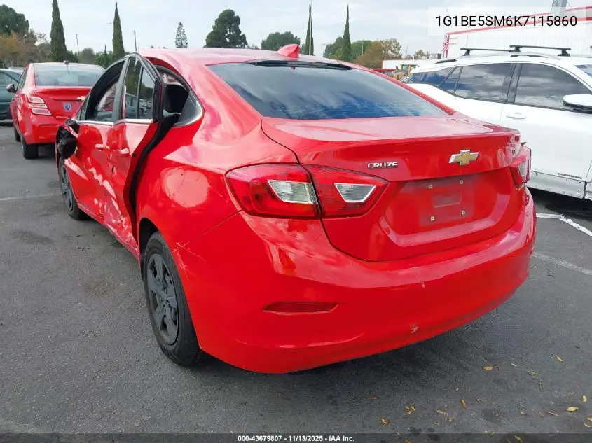 1G1BE5SM6K7115860 2019 Chevrolet Cruze Lt