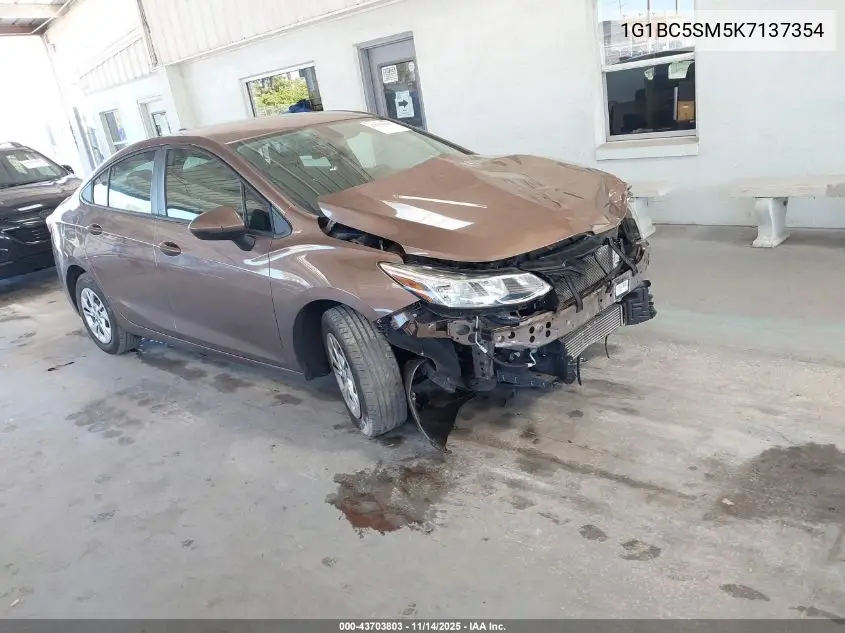 1G1BC5SM5K7137354 2019 Chevrolet Cruze Ls