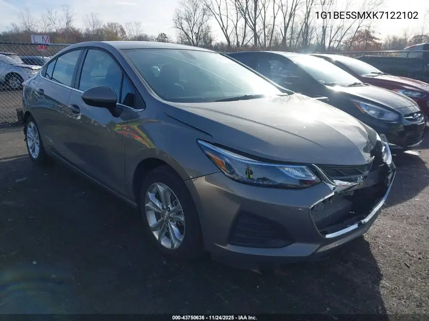 1G1BE5SMXK7122102 2019 Chevrolet Cruze Lt
