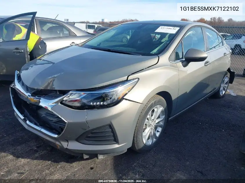 1G1BE5SMXK7122102 2019 Chevrolet Cruze Lt