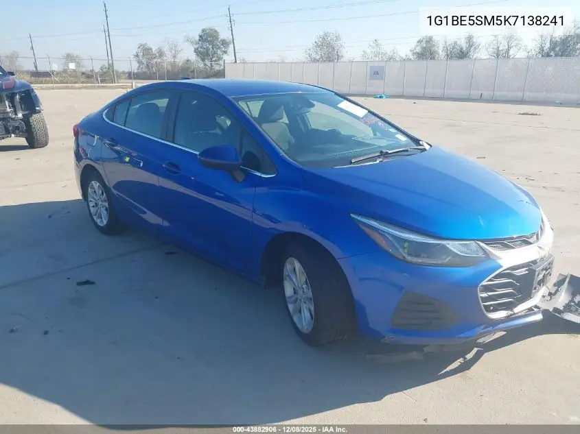 1G1BE5SM5K7138241 2019 Chevrolet Cruze Lt
