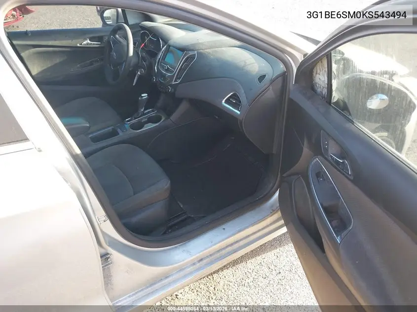 3G1BE6SM0KS543494 2019 Chevrolet Cruze Lt