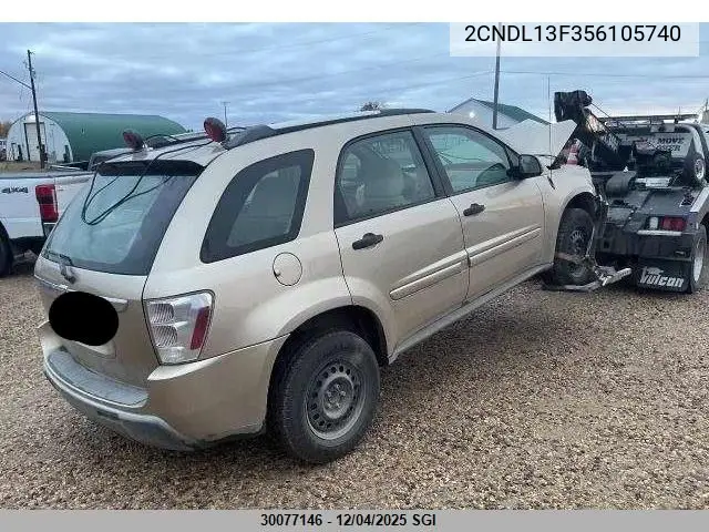2CNDL13F356105740 2005 Chevrolet Equinox Ls