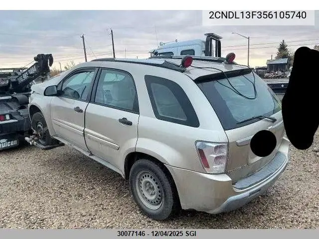 2CNDL13F356105740 2005 Chevrolet Equinox Ls