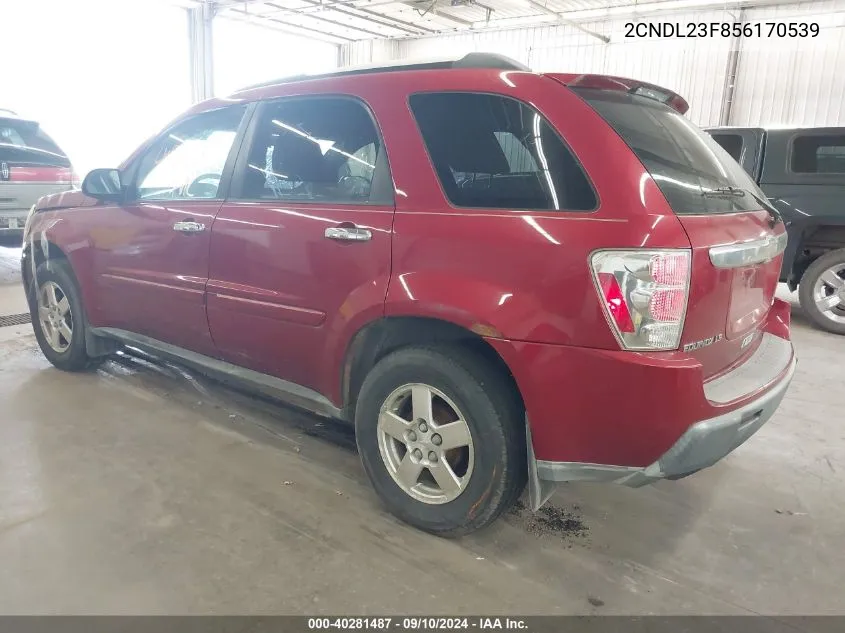 2CNDL23F856170539 2005 Chevrolet Equinox Ls