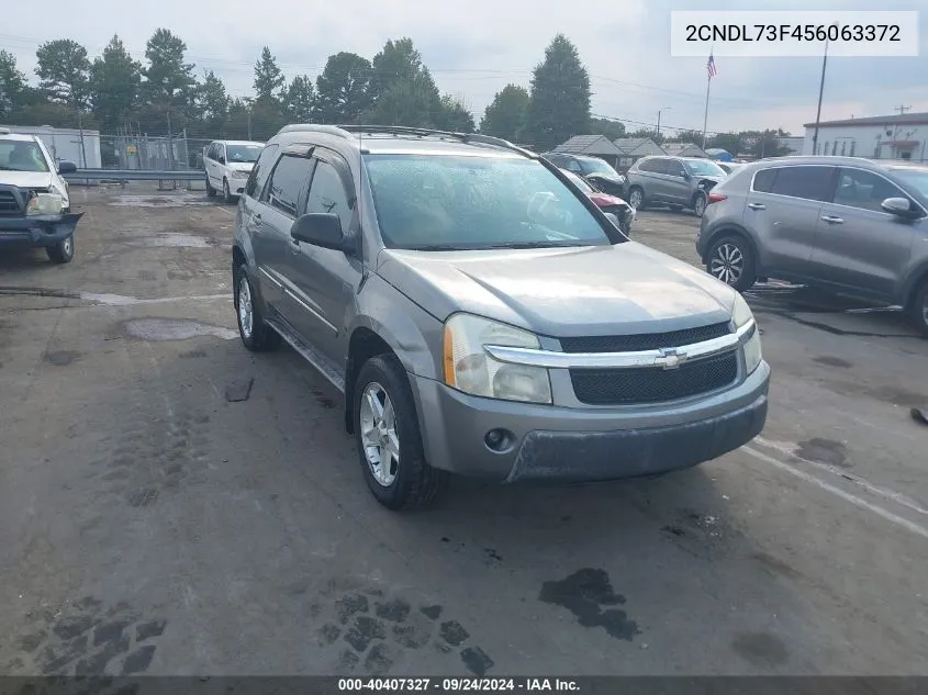 2005 Chevrolet Equinox Lt VIN: 2CNDL73F456063372 Lot: 40407327