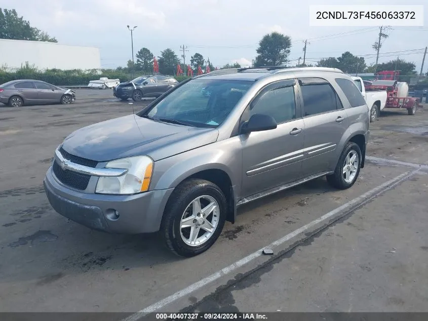 2005 Chevrolet Equinox Lt VIN: 2CNDL73F456063372 Lot: 40407327