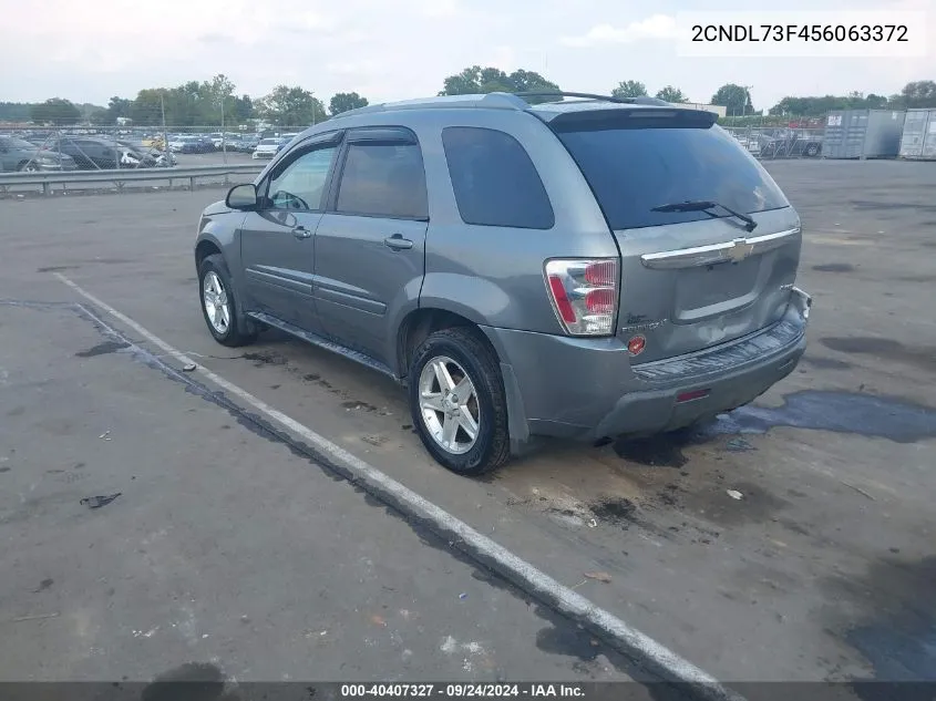 2005 Chevrolet Equinox Lt VIN: 2CNDL73F456063372 Lot: 40407327