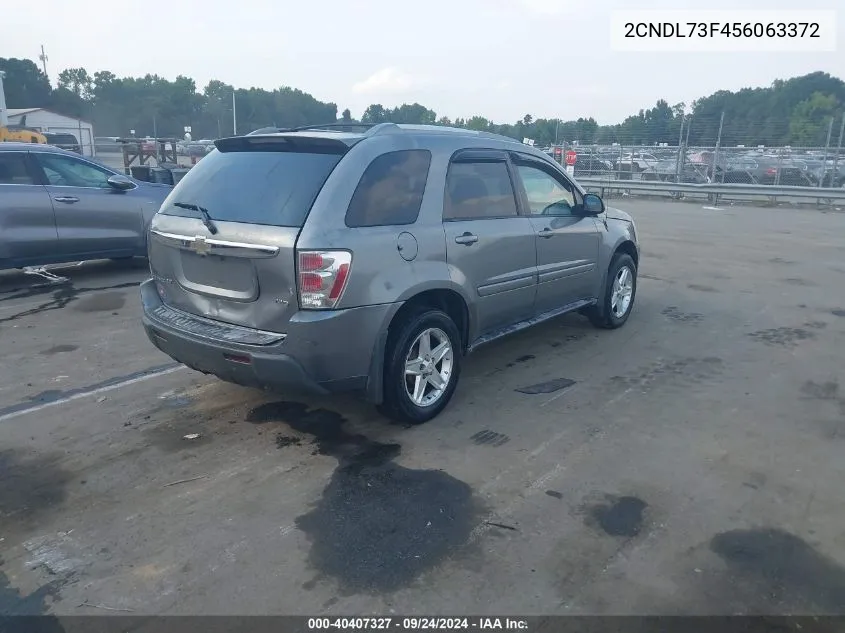 2005 Chevrolet Equinox Lt VIN: 2CNDL73F456063372 Lot: 40407327