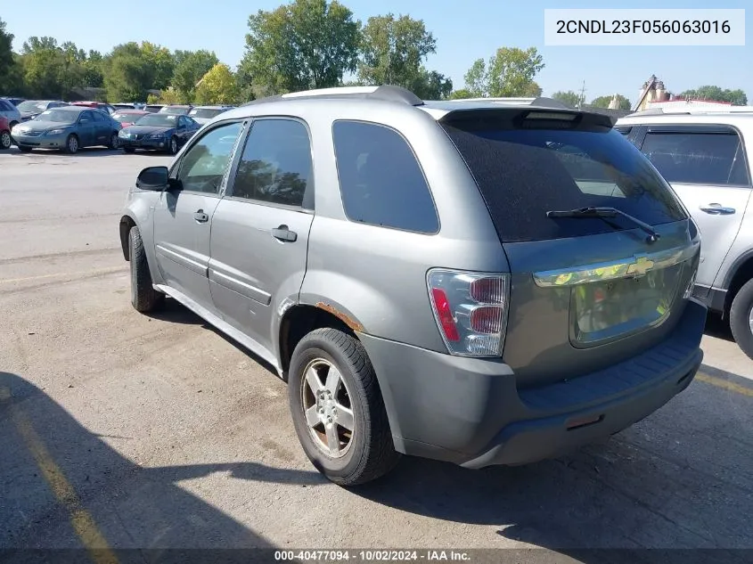 2CNDL23F056063016 2005 Chevrolet Equinox Ls