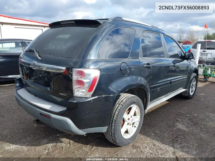 2CNDL73FX56008893 2005 Chevrolet Equinox Lt
