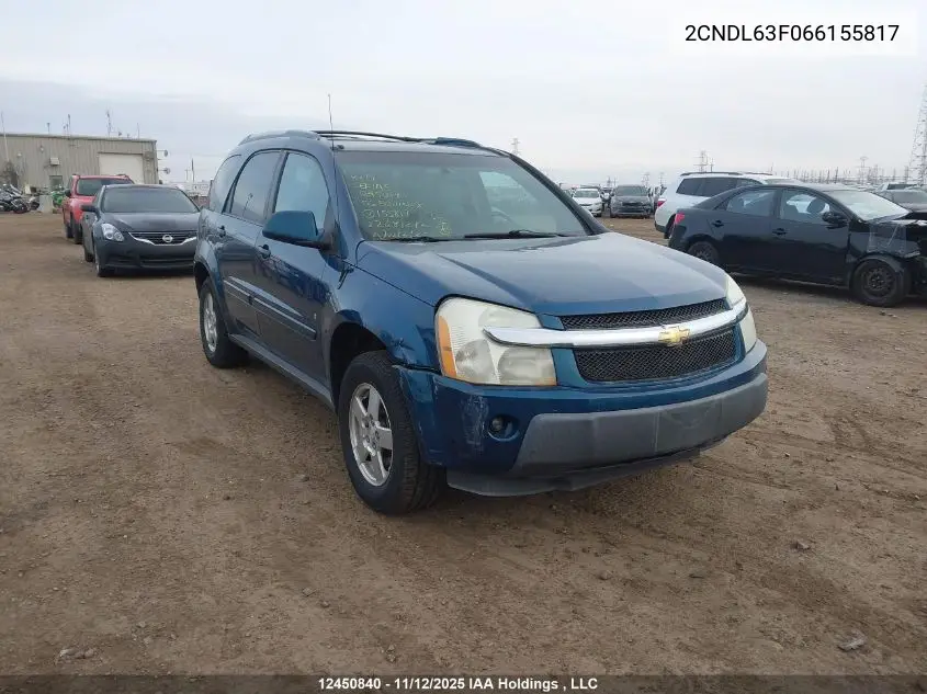 2CNDL63F066155817 2006 Chevrolet Equinox