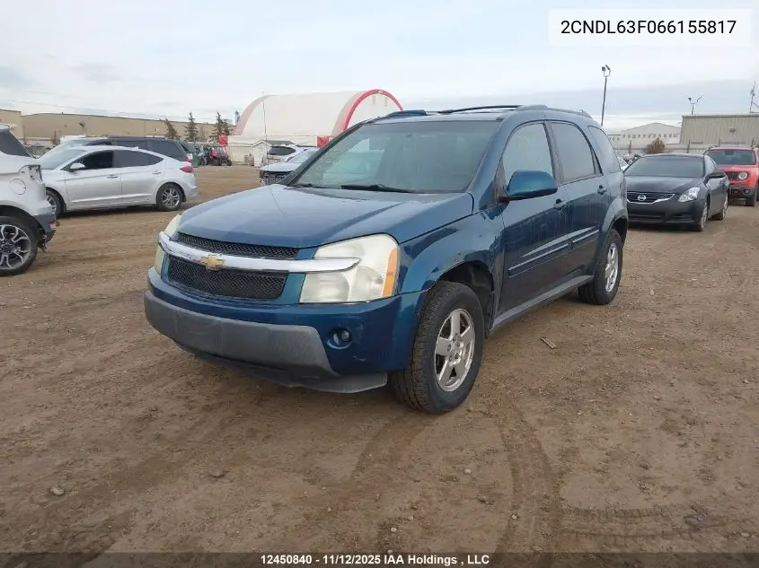 2CNDL63F066155817 2006 Chevrolet Equinox
