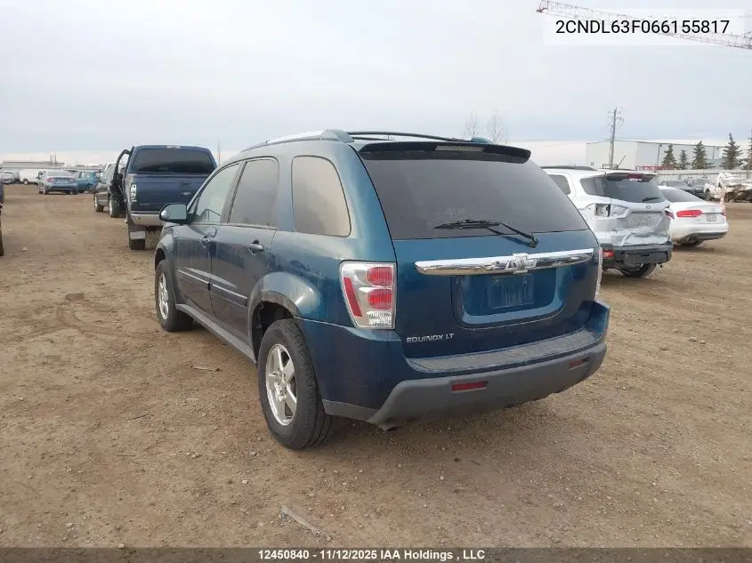 2CNDL63F066155817 2006 Chevrolet Equinox