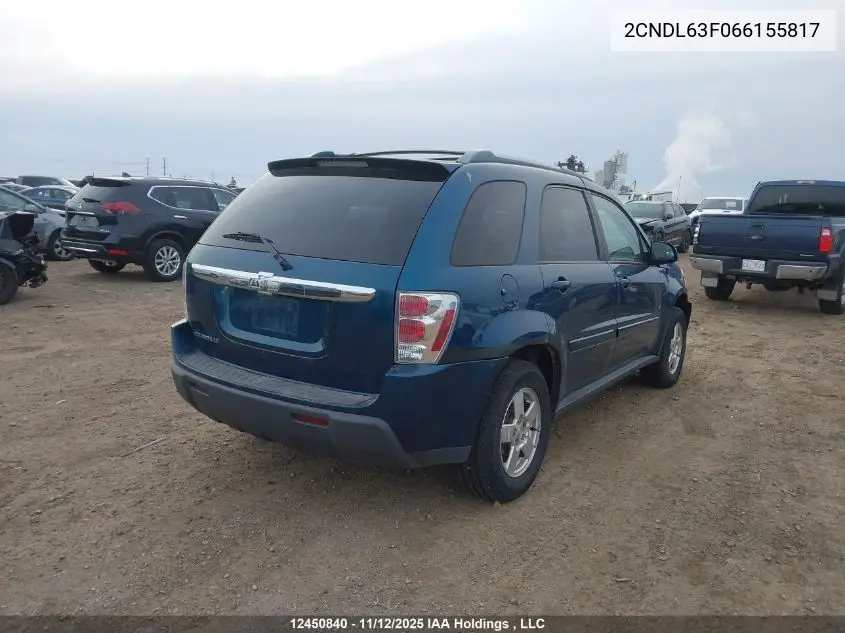 2CNDL63F066155817 2006 Chevrolet Equinox