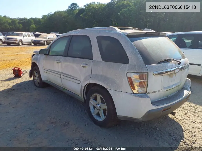 2CNDL63F066015413 2006 Chevrolet Equinox Lt