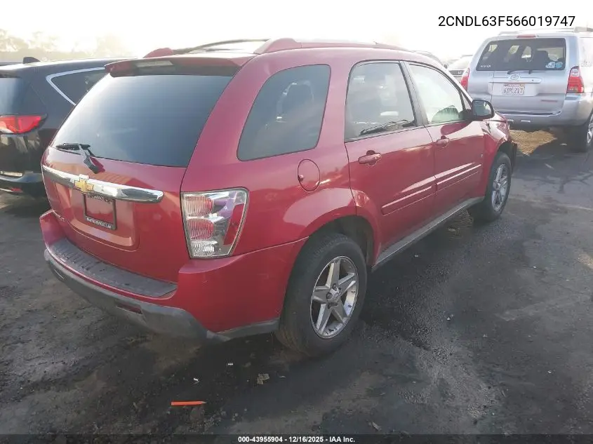 2CNDL63F566019747 2006 Chevrolet Equinox Lt