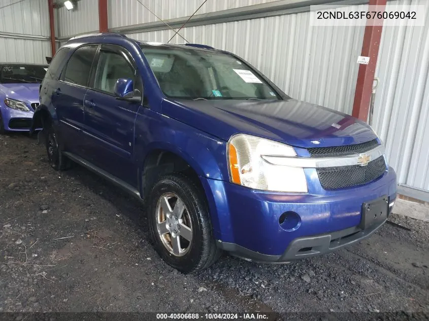 2CNDL63F676069042 2007 Chevrolet Equinox Lt