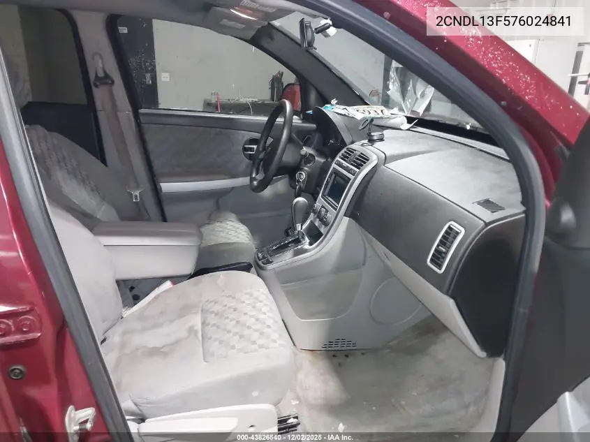 2CNDL13F576024841 2007 Chevrolet Equinox Ls