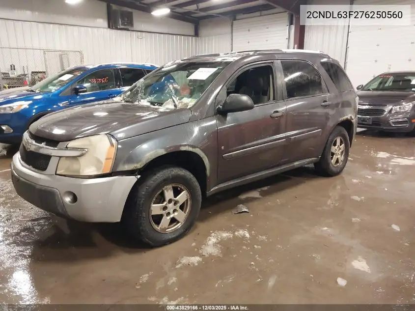 2CNDL63F276250560 2007 Chevrolet Equinox Lt