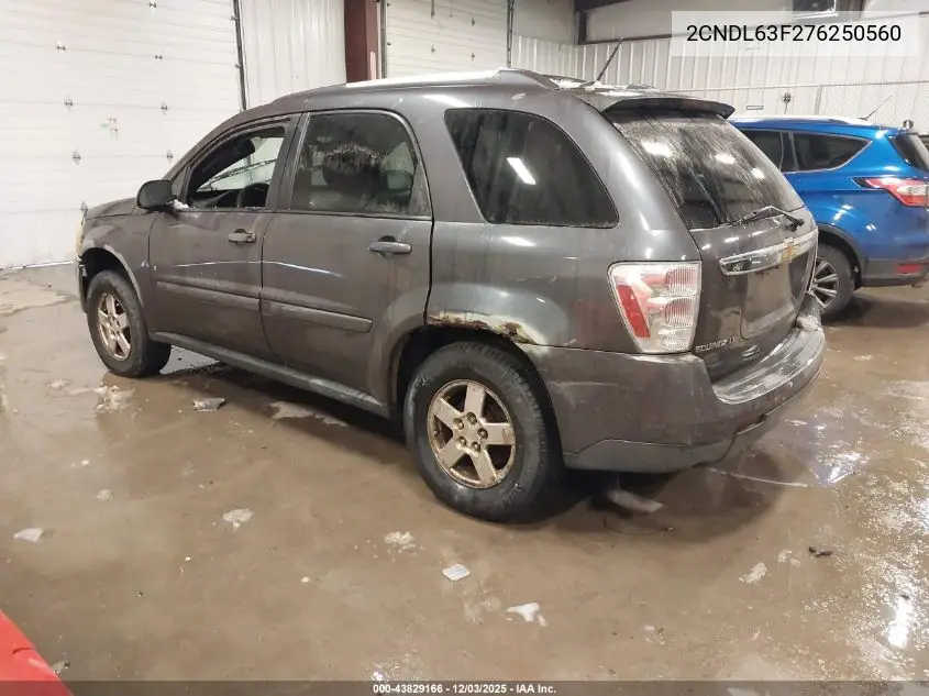 2CNDL63F276250560 2007 Chevrolet Equinox Lt